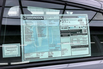 2026 Honda Accord SE