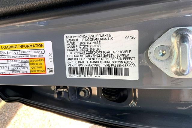 2026 Honda Accord SE