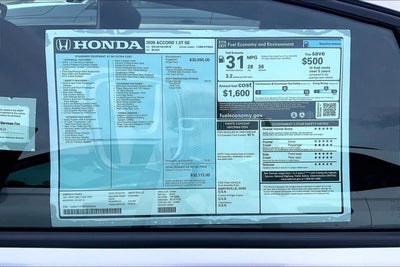 2026 Honda Accord SE