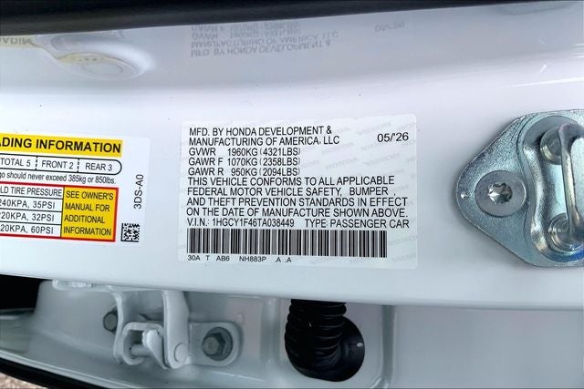 2026 Honda Accord SE