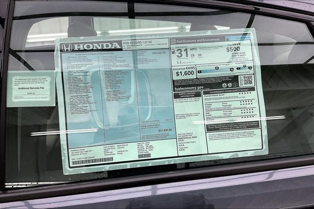 2026 Honda Accord SE