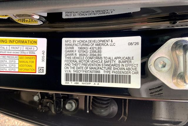 2026 Honda Accord SE InStock
