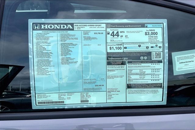 2026 Honda Accord Hybrid Sport