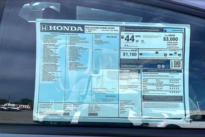 2026 Honda Accord Hybrid Sport InStock