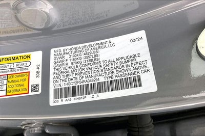 2024 Honda Accord Hybrid Sport