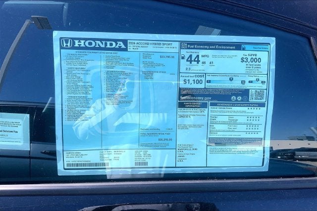 2026 Honda Accord Hybrid Sport InStock