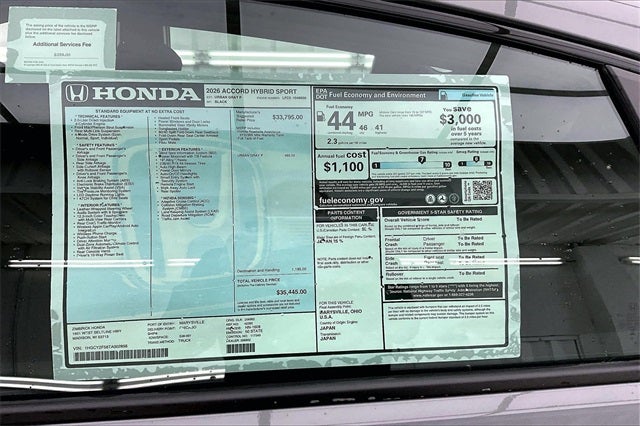 2026 Honda Accord Hybrid Sport