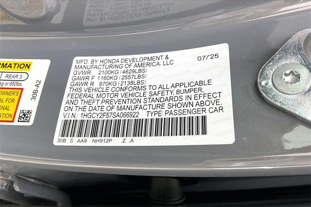 2025 Honda Accord Hybrid Sport