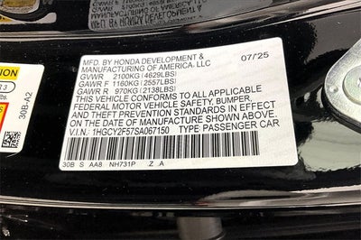 2025 Honda Accord Hybrid Sport