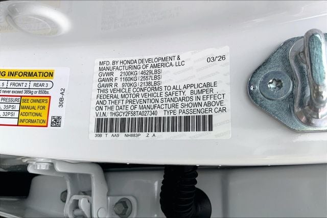 2026 Honda Accord Hybrid Sport