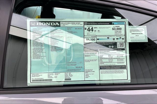 2026 Honda Accord Hybrid Sport