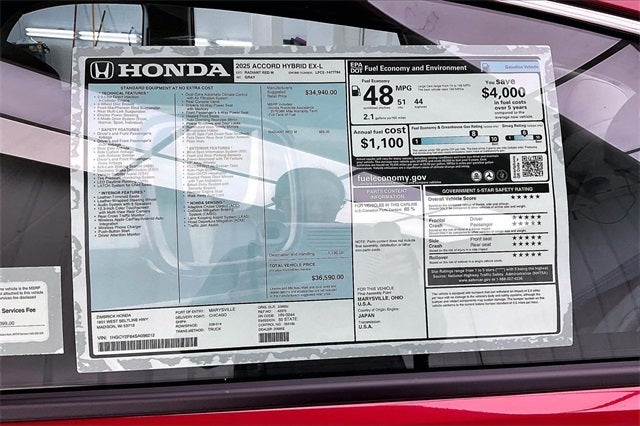 2025 Honda Accord Hybrid EX-L