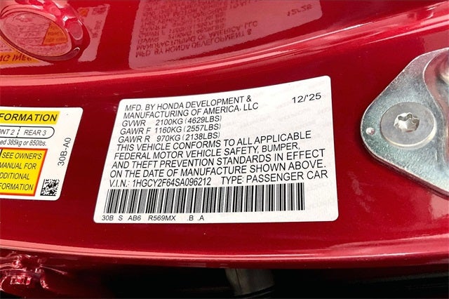 2025 Honda Accord Hybrid EX-L