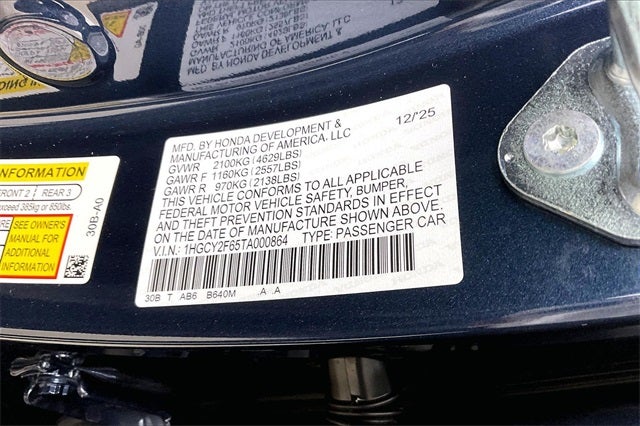 2026 Honda Accord Hybrid EX-L