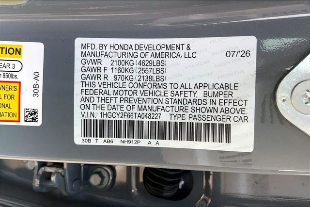 2026 Honda Accord Hybrid EX-L