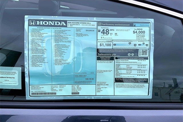 2025 Honda Accord Hybrid EX-L