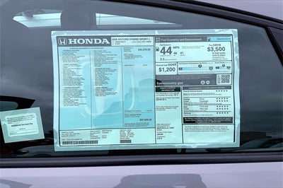 2025 Honda Accord Hybrid Sport-L