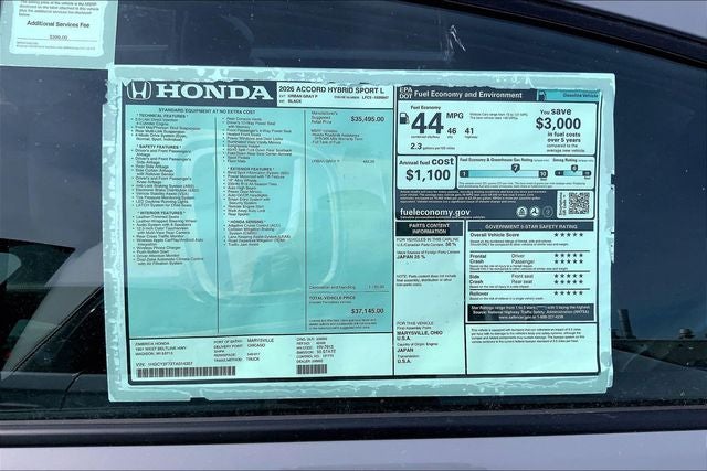 2026 Honda Accord Hybrid Sport-L