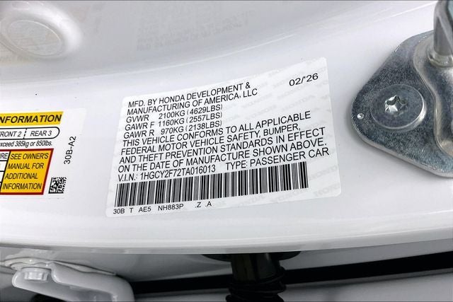 2026 Honda Accord Hybrid Sport-L