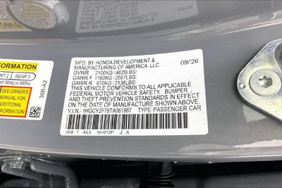 2026 Honda Accord Hybrid Sport-L InStock