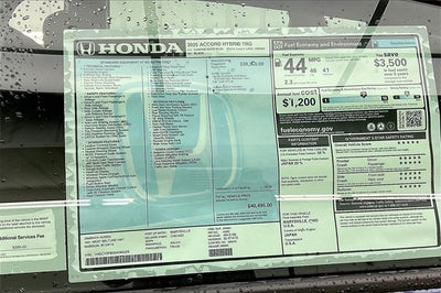2025 Honda Accord Hybrid Touring