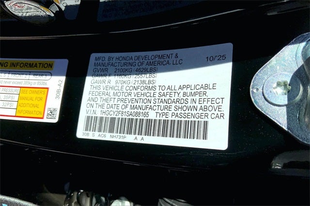 2025 Honda Accord Hybrid Touring