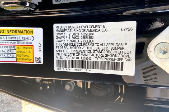 2026 Honda Accord Hybrid Touring