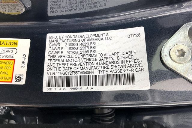 2026 Honda Accord Hybrid Touring