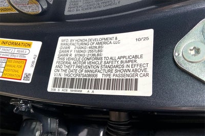 2025 Honda Accord Hybrid Touring