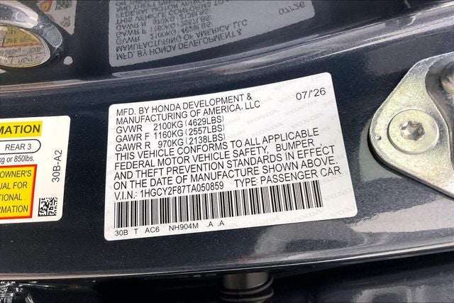2026 Honda Accord Hybrid Touring