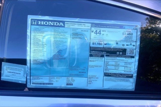 2026 Honda Accord Hybrid Touring InStock
