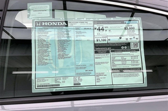 2026 Honda Accord Hybrid Touring