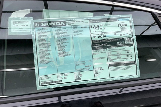 2026 Honda Accord Hybrid Touring