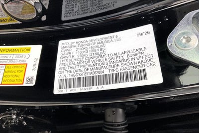 2026 Honda Accord Hybrid Touring InStock