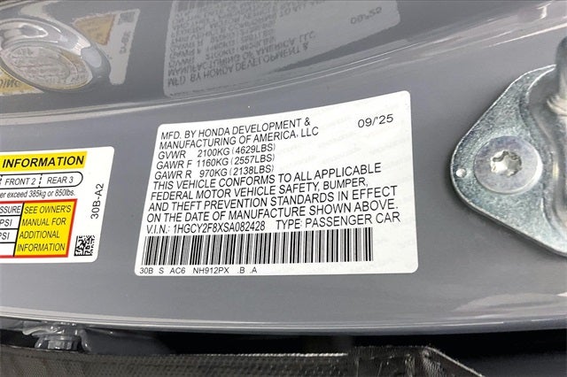 2025 Honda Accord Hybrid Touring