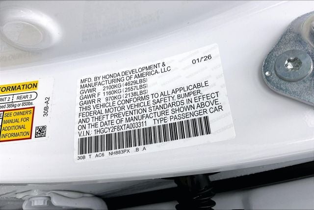 2026 Honda Accord Hybrid Touring