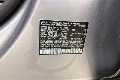 2022 Volkswagen Atlas Cross Sport 3.6L V6 SE w/Technology