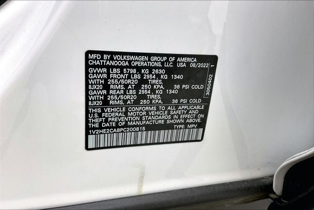 2023 Volkswagen Atlas Cross Sport 3.6L V6 SE w/Technology