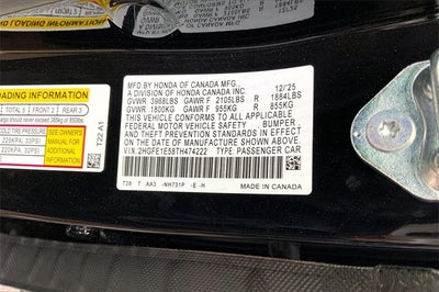 2026 Honda Civic Si Base