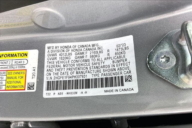 2023 Honda Civic Touring