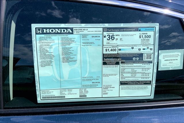 2026 Honda Civic LX InStock