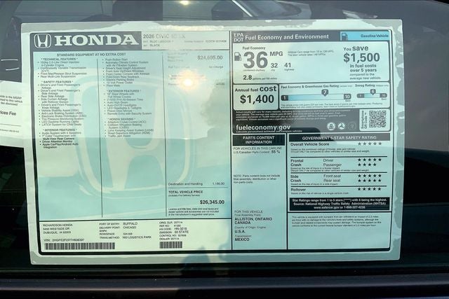 2026 Honda Civic LX