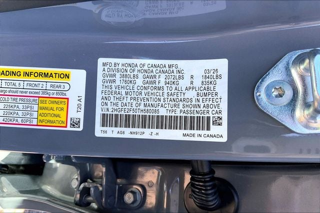 2026 Honda Civic Sport