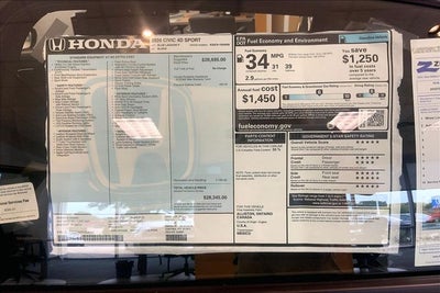 2026 Honda Civic Sport