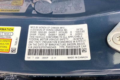 2026 Honda Civic Sport