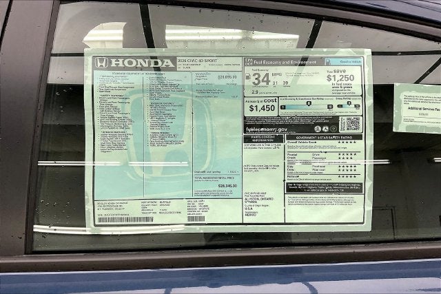 2026 Honda Civic Sport