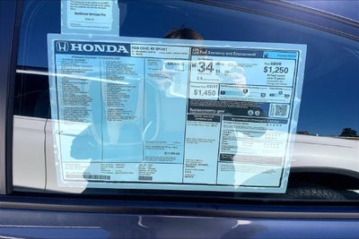 2026 Honda Civic Sport InStock