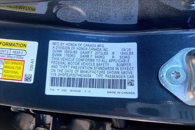2026 Honda Civic Sport InStock