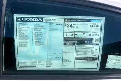 2026 Honda Civic Sport InStock