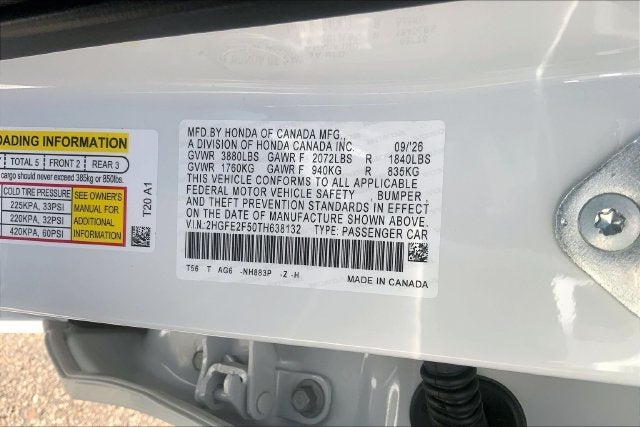 2026 Honda Civic Sport InStock